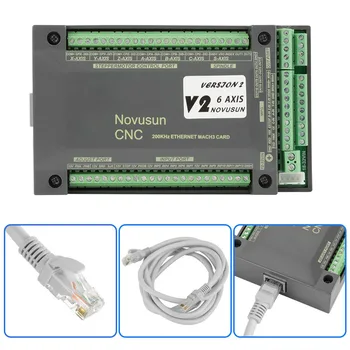 1 adet NVEM CNC Kontrolör 6 Eksen MACH3 Ethernet Arayüzü Hareket Kontrol Kartı Kurulu