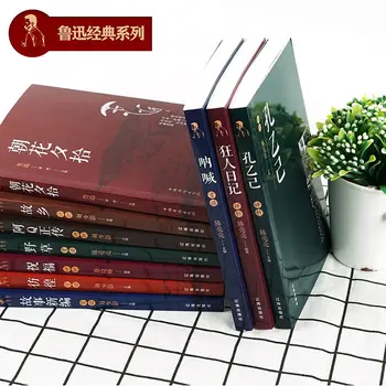 10 Kitaplar / Set Yeni Komple Eserleri Lu Xun, Bağırmak, Toplayıp Çiçek Akşam Ünlü Çin Edebi Romanlar Sanat Sıcak