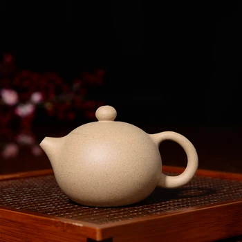 110 ML Yixing Mor Kil Demlik Ham Cevher Qingduanni Seviye demlik Vintage Drinkkware Kung Fu çay Seti Zisha Tencere için doğum günü hediyesi