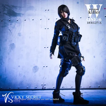 18XG27A 1/6 Ölçekli Kadın Figürü Aksesuar Kadın Assassin Katil Asker Savaş Giyim Suit Set Modeli için 12 
