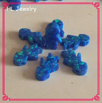 20 Adet / grup Sentetik Pasifik Mavi Opal Boy 8.5 * 13MM Mavi OP05 Opal Boy Boncuk DIY Takı İçin