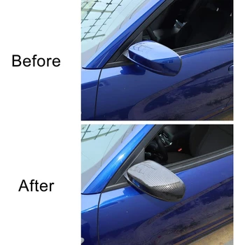 2011-2021 Dodge şarj cihazı için dikiz Aynası ve Kapı kulp kılıfı Dekorasyon Trim Sticker ABS Karbon Fiber, 6 Adet