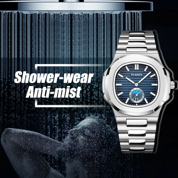 2019 Moda Rahat erkek Su Geçirmez quartz saat Su Geçirmez deri kemer İzle erkek Modelleri Audemars AAA kronograf saat
