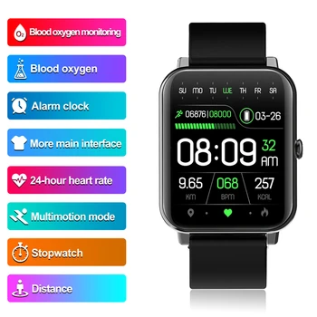 2021 Yeni akıllı saat Kadın Çok Fonksiyonlu Spor spor ızci Kalp Hızı Kan Basıncı Uyku akıllı saat Erkekler Için Android IOS