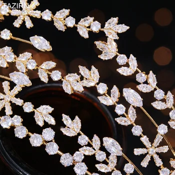2022 Yeni Tasarım Zirkon Düğün Taçlar Kadınlar ıçin El Yapımı Headdress Prenses Gümüş CZ Tiaras Doğum Günü Gelin Balo Headpieces