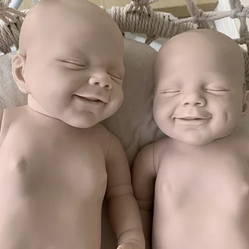 22 inç reborn bebek kız erkek bebek kiti tam vücut yumuşak silikon vinil gerçekçi dokunmatik popüler prototip bebe reborn kitleri