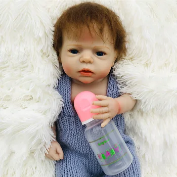 22 İnç Tam Vücut Silikon Yeniden Doğmuş Bebek Bebekler çocuklar İçin Oyun Arkadaşları 55 cm yenidoğan kız alive bebe reborn bonecas hediye oyuncaklar