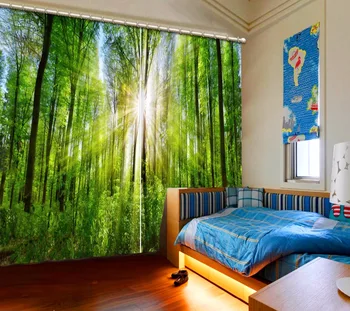 3D Perdeleri Yaratıcı geometrik şekil Perdeleri Oturma Odası Karartma Perdeleri Yatak Odası Dekorasyon İçin