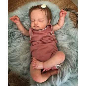 49 Cm Bitmiş bebek bebek pamuk vücut Boyalı Bebek Yenidoğan Bebek Bebek Genesis İle Yüksek Kalite Ton