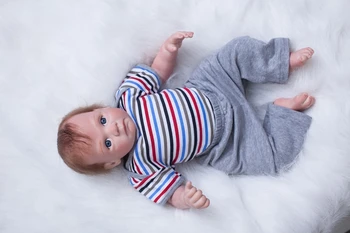 50 CM Reborn Bebek Silikon Vinil Bebekler El Yapımı Gerçekçi Güzel Bebek Hediye Çocuk Oyuncakları Reborn Bebek Çocuk Oyuncak Doğum Günü Hediyeleri
