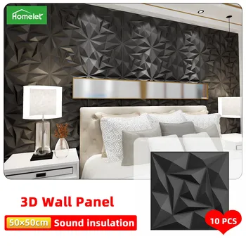 50x50 cm Yatak Odası Backsplash 3D Çiçek Duvar Paneli Ev Dekor PVC Ses Geçirmez Banyo Su Geçirmez Çevre Koruma