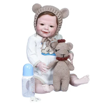 55 cm Ikiz Erkek Ve Kız Reborn Bebek Bebekler Tam Vücut Silikon Doll Oyuncaklar Çocuk Doğum Günü Tatil Hediyeler İçin