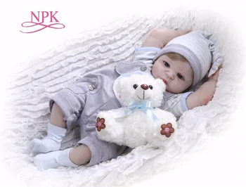 57 cm moda Yenidoğan Bebekler Tam Silikon Vinil Reborn Bonecas 23 inç Gerçekçi Reborn Bebekler Gerçekçi Oyun Arkadaşları yıkanmak bebekler