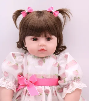 58 cm Silikon Yeniden Doğmuş Bebek oyuncak bebekler Vinil Prenses Yürümeye Başlayan Bebekler Gibi Canlı Bebe Kız reborn boneca çocuk hediyeler