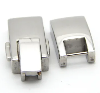 9. 2X3. 5mm Delik Paslanmaz Çelik Çıtçıt Kilit Klipsler Mücevherat Aksesuarları Düz Deri Kordon Bilezik Yapımı Için BXGC-167