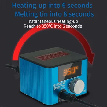 950TPro Elektrikli havya 75 W Ayarlanabilir Sıcaklık Lehimleme İstasyonu T12 İpuçları LED Ekran 220 V 110 V Kaynak Lehim Araçları