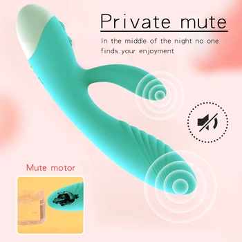 Adam Nuo Tavşan Vibratörler Kadınlar için Lezbiyen USB Şarj Edilebilir Titreşimli Mssager G spot Klitoris stimülasyon Masaj Yetişkin Seks Oyuncakları