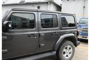 Araba kapı üçgen cam panel çıkartma kapak Jeep Wrangler JL gladyatör JT için 2018 2019 2020 2021 2022 4-Kapılar Dış Aksesuar