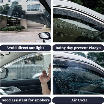 Araba Pencere Visor Havalandırma Yağmur Kalkanı Barınak çerçeve Nissan Teana 2019-2020 Için Araba Styling Aksesuarla Araba pencere yağmur kalkanı
