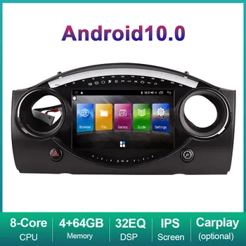 Araba radi Android 10 mini BMW 2002-2006 yıl İçin Araba Multimedya Video Oynatıcı Araba GPS Navigasyon Araba MP3 MP4 Çalar