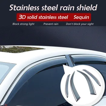 Araba Sticker Plastik pencere camı rüzgar Siperliği Yağmur / Güneş Koruma Havalandırma Parçaları SUZUKİ Vitara-2016 Için 2017 2018 2019 2020 2021
