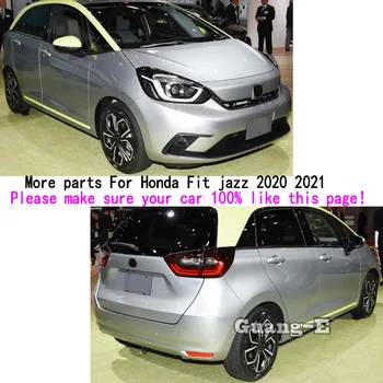 Araba Vücut Başkanı Ön Sis Işık Lamba Çerçevesi Sopa Styling ABS Krom Kapak Trim Paneli Parçaları Honda Fit Caz 2020 2021 Için 2 adet