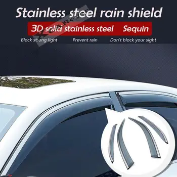 Araba Vücut Styling Sticker Plastik pencere camı Rüzgar Visor Yağmur / Güneş Koruma Vent Koruyucu Parçaları TOYOTA Prius 2011-Için