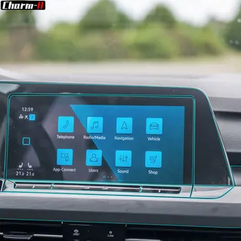 Araç İç Merkezi Konsol Dişli Dashboard Navigasyon Ekran Koruyucu Film ıçin Volkswagen VW Golf 8 MK8 R Hattı 2020 2021