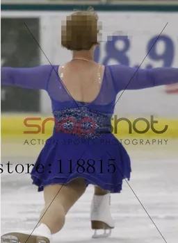 Artistik Patinaj Giyim Bkye 2017 Kızlar Özel Buz Giyim Yarışması Artistik Patinaj Giyim Kadın Buz Artistik Giyim Uzun Kollu N39