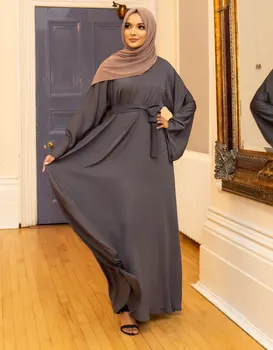 Artı Boyutu Ramazan Dubai Abaya Başörtüsü Kaftan Kimono Türk Elbise Kadınlar Için Müslüman Elbise Femme İslam Namaz Elbise Kadın