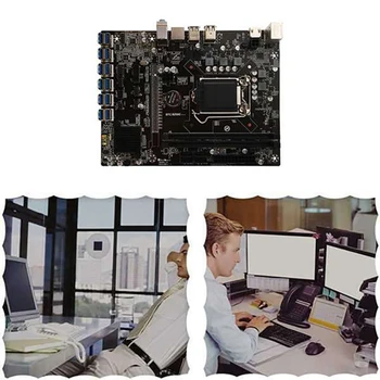 B250C BTC Madencilik Anakart ile G3930 CPU 12 XPCIE USB3. 0 Grafik Kartı Yuvası LGA1151 Destekler DDR4 DIMM RAM BTC için