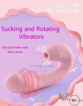Bayanlara seks oyuncakları Çift Emme Vibratör Tavşan Kadın G Noktası Güçlü Klitoris Klitoris Enayi Cinsel Flört Mastürbasyon