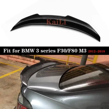 BMW 3 Serisi ıçin gerçek Karbon Fiber Spoiler Kanat F30 F80 M3 CF Arka Bagaj Spoiler Boot Kuyruk Dudak