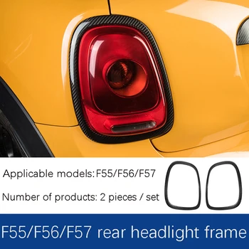BMW MİNİ cooper için F54 F55 F56 F57 countryman karbon fiber farlar çerçeve arka lambası çerçeve modifikasyonu dekoratif çıkartmalar