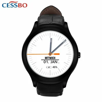CESSBO D5 Pro Erkek deri akıllı saat Android 5.1 IŞLETIM SISTEMI 1.3 inç Dokunmatik Ekran 1 GB + 16 GB GPS wıfı Smartwatch Destek SIM Kart 3G/2G