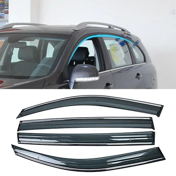 CHEVROLET Captiva 2011-2018 için Araba Pencere Güneş Yağmur Gölge Saçakları Kalkanı Tenteler Barınak Koruyucu Kapak Trim Çerçeve Sticker