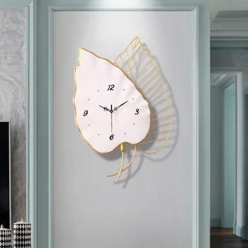 Dekoratif tarzı saat duvar saati oturma odası ev moda yaratıcı basit modern duvar saati Avrupa sessiz kuvars saat