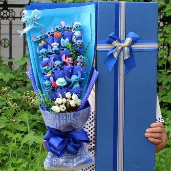Disneyland Stevedore El Yapımı Buket Karikatür Buket Hediye Kutusu Çiçek Tanabata sevgililer Günü mezuniyet Hediyesi
