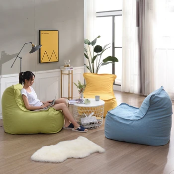 Dropshipping ev mobilya yatak odası çıkarılabilir yıkanabilir relax recliner ceket Tek Pamuk fasulye torbası sandalye kılıfı