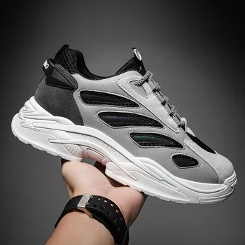 Erkek Sneakers Açık koşu ayakkabıları Erkek Moda Nefes Turizm Rahat Eğitim Koşu Örgü spor Ayakkabı Öğrenci Zapatillas