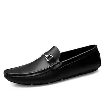 ERRFC Yeni Varış Moda Erkekler Kahverengi mokasen ayakkabıları Muhtasar Tasarımcı Erkek mokasen ayakkabıları Siyah Trend Eğlence Flats Boyutu 38-45