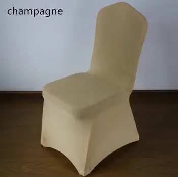 Evrensel Beyaz Polyester Spandex Düğün Sandalye Kapakları Düğün Ziyafet Otel Dekorasyon Malzemeleri DHL Hızlı Teslimat