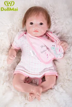 Gerçekçi reborn bebek bebekler 50 cm silikon reborn bebekler bebekler oyuncaklar için çocuk hediye klasik oyuncak bebekler bebe bonecas reborn
