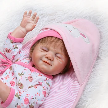Gerçekçi yenidoğan bebek bebek tam silikon yeniden doğmuş bebekler bebekler 20 