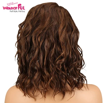 Harika Günlük insan saçı peruk Dantel Kısmı Peruk Brezilyalı Kıvırcık Remy Saç Peruk Siyah Kadınlar Için 100 % perruque cheveux Ombre Renk