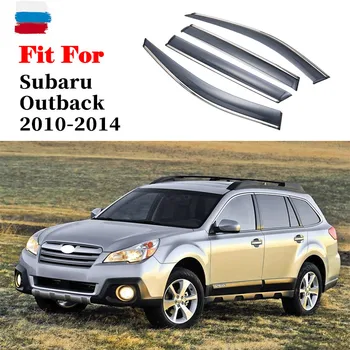 Hava kalkanı Araba-styling Araba Tenteler Barınaklar Pencere Saçakları Güneş Yağmur Kalkanı Kapakları Aksesuarları Subaru Outback 2010-Için
