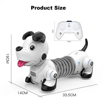 Haırun 2.4 G Kablosuz Uzaktan Kumanda Akıllı Robot Köpek Çocuk Oyuncak Robotlar Akıllı Konuşan Robot Köpek Elektronik Pet çocuk Hediye