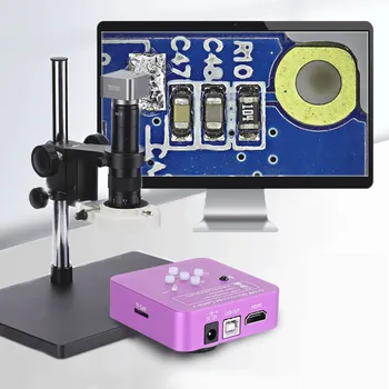 HD 2 K 51MP 1080 P Elektronik Dijital Video Mikroskop Kamera HDMI USB C Dağı Endüstriyel Kamera İçin Telefon PCB Lehim Tamir