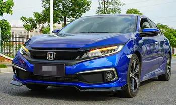 Honda Civic için Gövde kiti spoiler 2019-2020 Honda Civic DCK ABS Arka dudak arka spoiler ön Tampon Difüzör Tamponlar Koruyucu