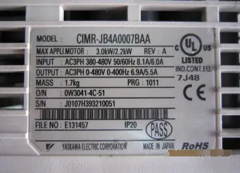 Inverter CIMR-JB4A0007BAA 3KW / 2.2 KW 380 V , kullanılan bir, 90 % görünüm yeni, 3 ay garanti , hızla nakliye
